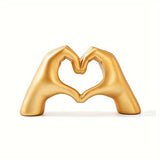 Heart Gesture Resin Statue for Home & Office Decor