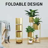 35.5'' High Metal Plant Stand 6 Tier 6 Potted Indoor Flower Pot Stand Holder