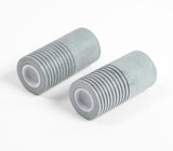 Turned Grey Stone Salt & Pepper Shakers