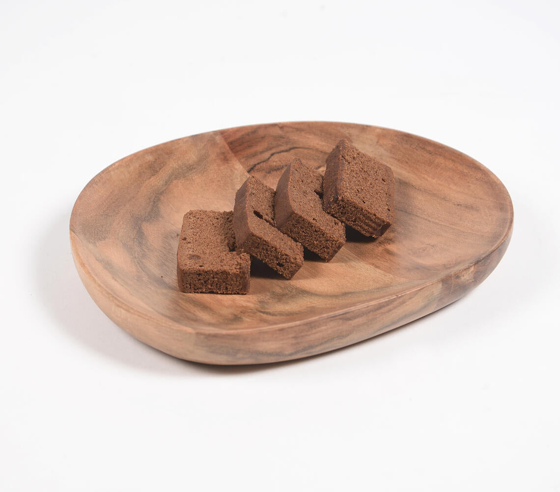 Handcrafted Natural Wooden Serving plate