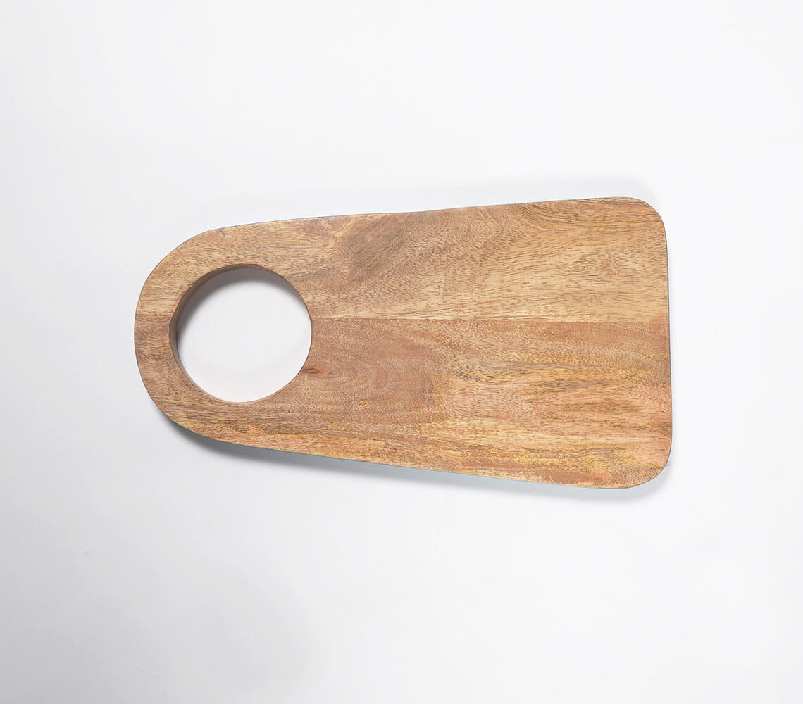 Teal Bordered Wooden Chopping board